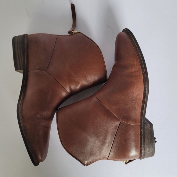 UGG Bruno Leather Ankle Booties With Back Zip. Size US 7/EU 38 - Picture 6 of 11